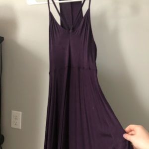 Express Deep / Plum Purple Flowly Mini Dress